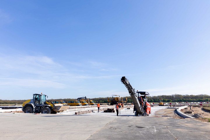 Baustelle am Köln Bonn Airport