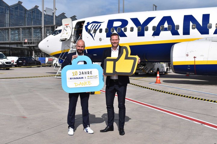 10 Jahre Ryanair am Köln Bonn Airport