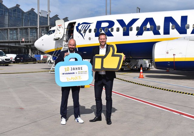 10 Jahre Ryanair am Köln Bonn Airport