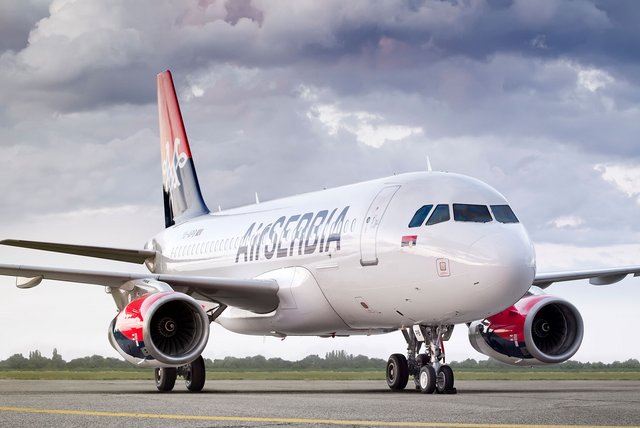 Airbus von Air Serbia