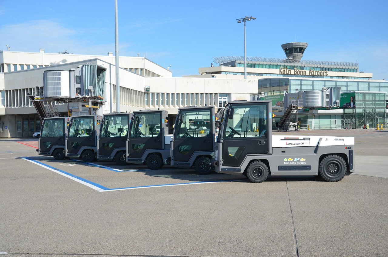 Elektrofahrzeuge am Köln Bonn Airport