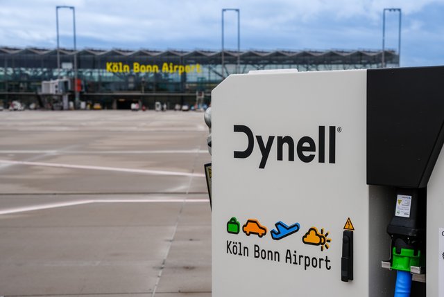 eGPU auf dem Vorfeld des Köln Bonn Airport