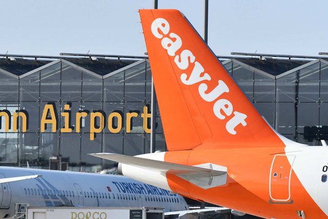 Easyjet Maschine am Airport